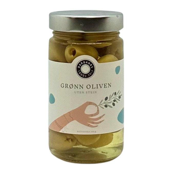 Dardanos Fine Foods Grønne Oliven u/stein 320g