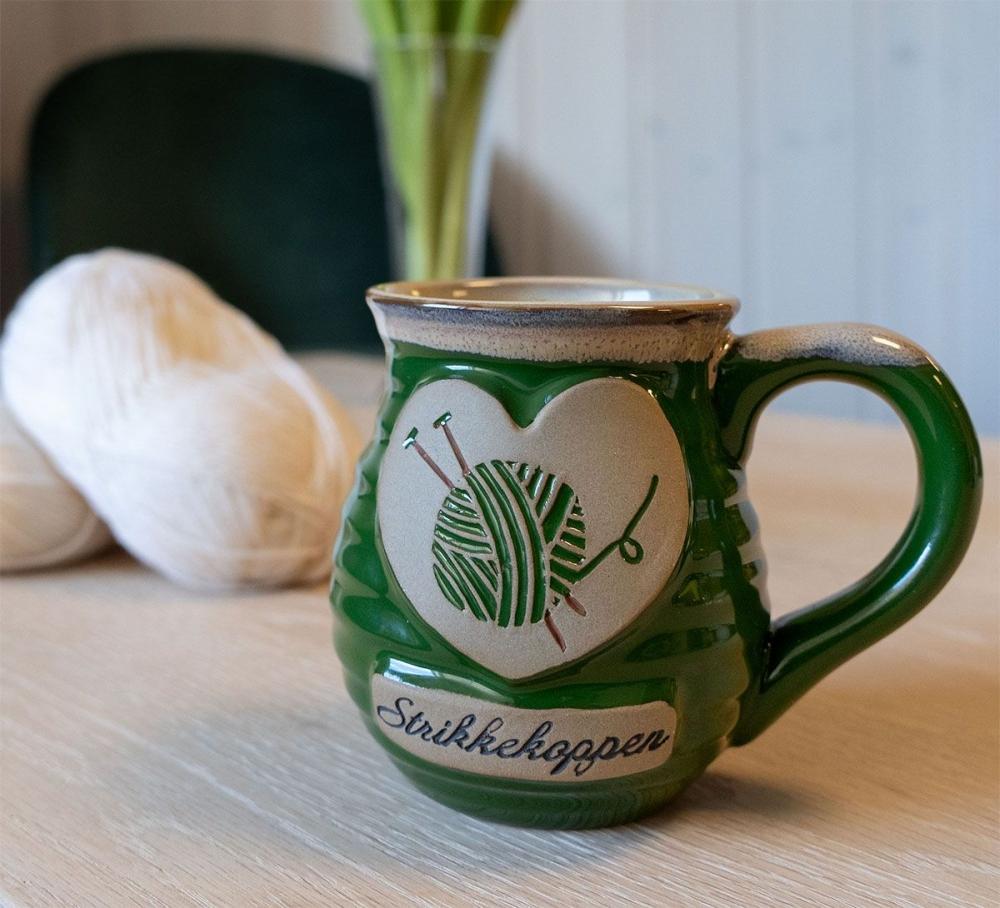 Strikkekoppen, skoggrønn