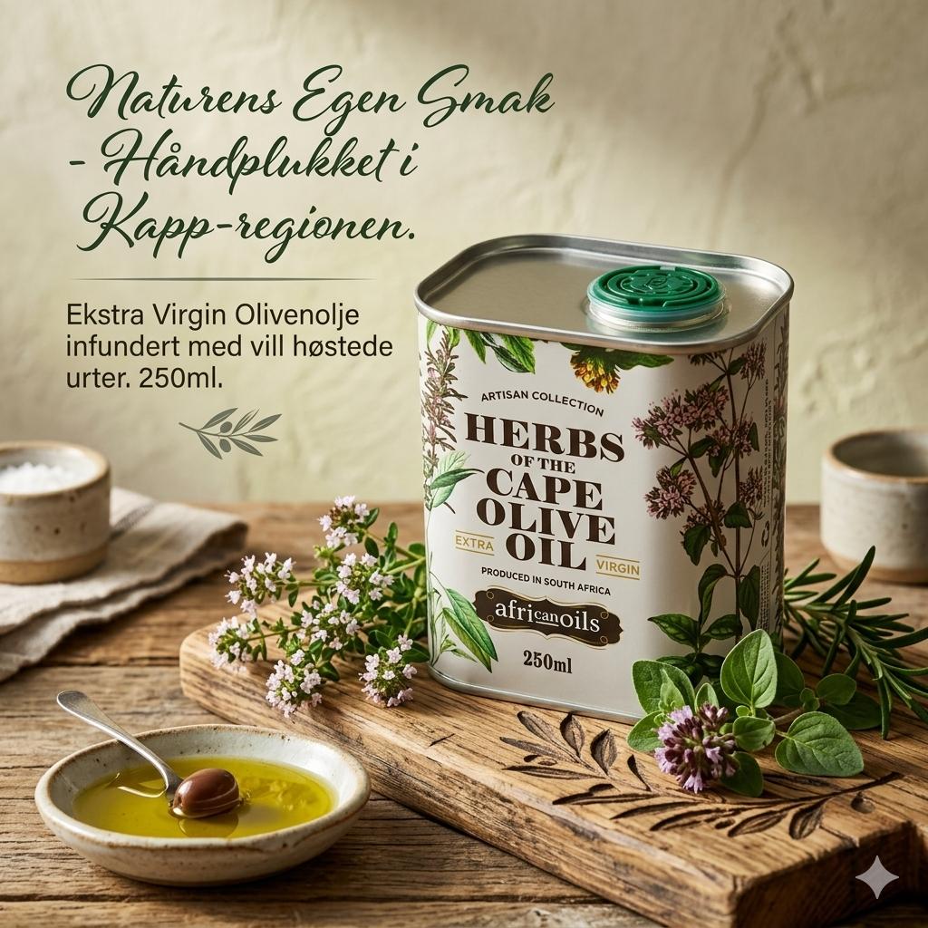 Extra Virgin Olivenolje med Herbs of the Cape 250 ml