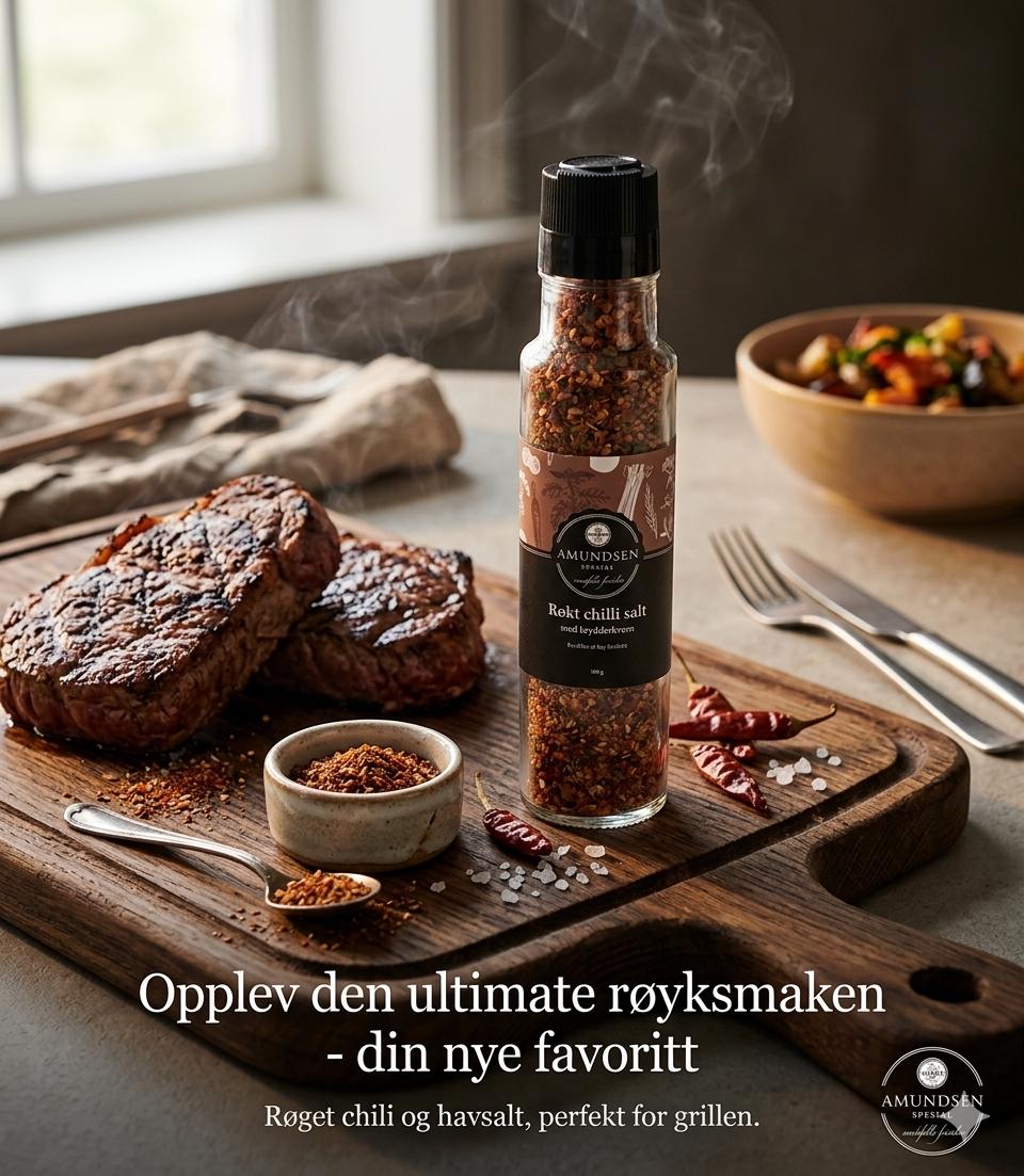Krydderkvern - Røkt chili salt