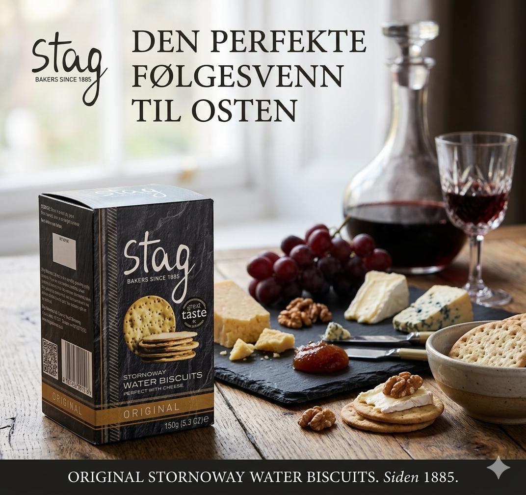 Stag kjeks, Original water biscuits, 150g